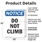 Signmission Do Not Climb, 10 in W x Rectangle, Plastic OS-2PACK-NS-P-1014-V-11118 - alternate 6